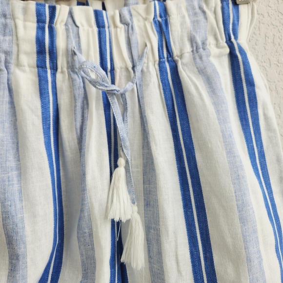 Anthropologie Red Carter Paris Pants Beach Wide Leg Pants linen blend size XS/4 - Picture 4 of 13